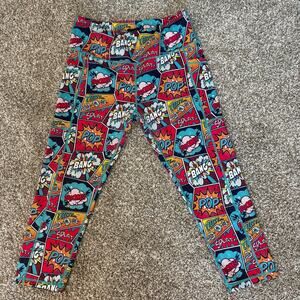 CVG Original Comic Book Capri Leggings Discontinued Print Large Pockets